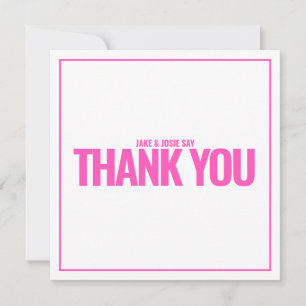 Neon roze vet bedankt