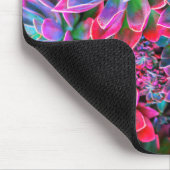 Neon roze vetplant muismat (Hoek)