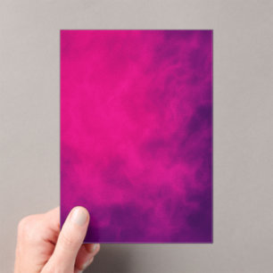 Neon Roze & Violet Acryl Uitnodiging – Aanpassen