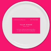 Neon roze visitekaartje