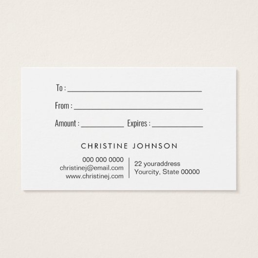 neon roze vlinderdekaartje visitekaartje (Achterkant)