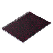 Neon Roze Webpatroon Notitieboek -  (Linkerzijde)