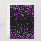 Neon Roze Zestig 60ste Verjaardagsfeest Kaart (Achterkant)