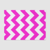  Neon Roze Zigzag Patroon Tissuepapier (Voorkant)