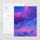 Neon Roze Zonsondergang Briefkaart (Voorkant / Achterkant)