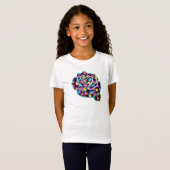 Neon Rozen Kind en Baby Shirt (Voorkant volledig)