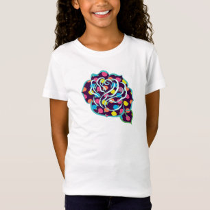 Neon Rozen Kind en Baby Shirt