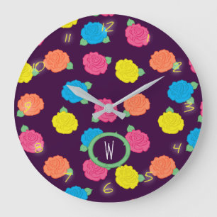 Neon Rozen klok