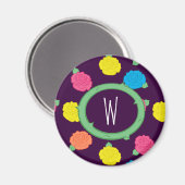 Neon Rozen Magnet (Voorkant / Achterkant)