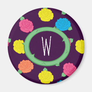 Neon Rozen Magnet