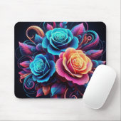 Neon Rozen Muismat (Met muis)