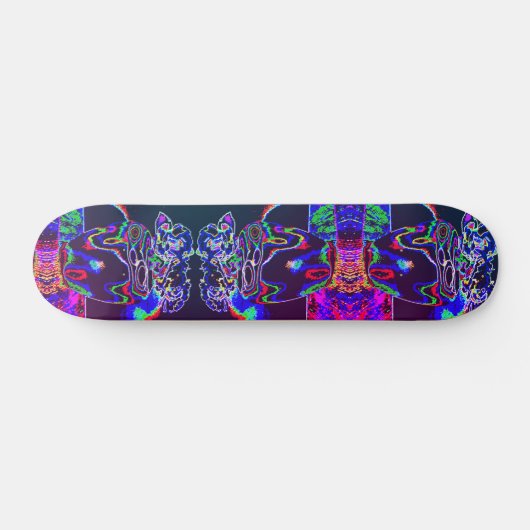 Neon rozen persoonlijk skateboard (Horizontaal)