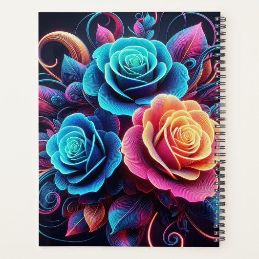 Neon Rozen Planner (Achterkant)