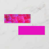 Neon Rozen Profile Card Mini Visitekaartje (Voorkant / Achterkant)
