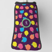 Neon Rozen Putter Hoesje Golfheadcover (Draai 90)
