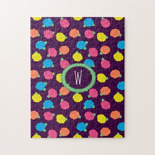 Neon Rozen puzzel (Verticaal)