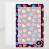 Neon Rozen Stationery Briefpapier (Voorkant / Achterkant)