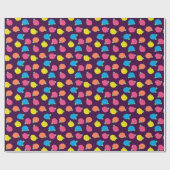 Neon Rozen Verpakkingspapier Cadeaupapier (Vlak)