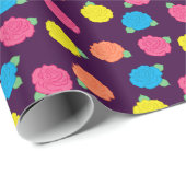 Neon Rozen Verpakkingspapier Cadeaupapier (Rol Hoek)
