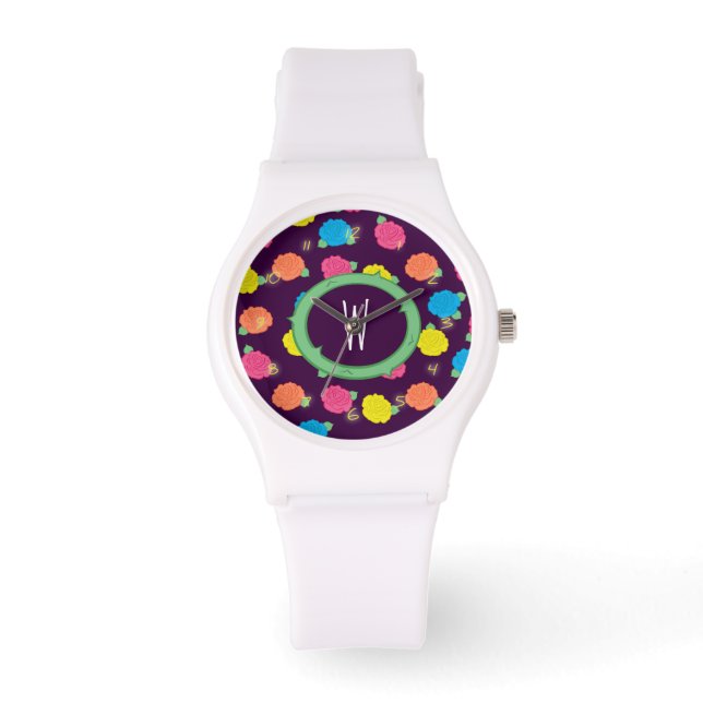 Neon Rozen Watch Horloge (Voorkant)
