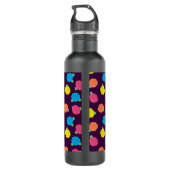 Neon Rozen Waterfles Waterfles (Achterkant)