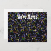 Neon Rubber Ducks klagen Briefkaart nieuw adres aa (Voorkant / Achterkant)