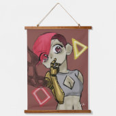 Neon rush hangend wandkleed (Voorkant)