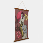 Neon rush hangend wandkleed (Gebogen)