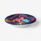Neon Safari Baby shower Papieren Kommen (Gebogen)