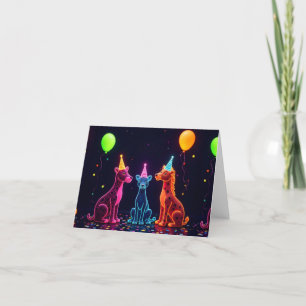 Neon Safari bedankkaart