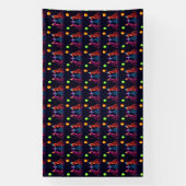 Neon Safari Thema Party Banner (Verticaal)