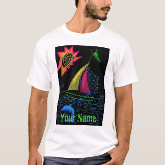 Neon Sailing, Jouw naam T T-shirt