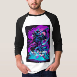 Neon Samurai: een cyberkrijger van de toekomst T-shirt