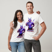 Neon Samurai Krijger Grafisch T-shirt (Unisex)