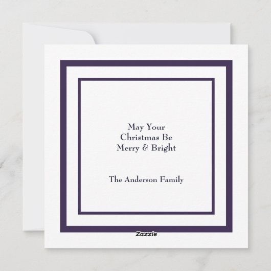 Neon Santa Reindeer Holiday Kaart (Achterkant)