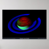 Neon Saturn Poster (Voorkant)