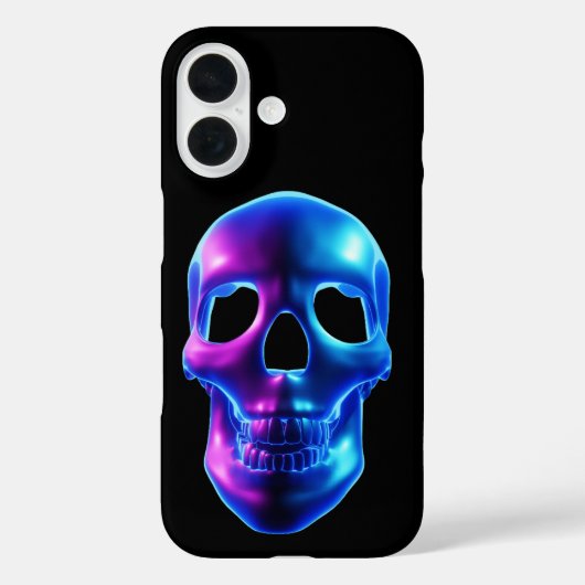 Neon Schedel Case-Mate iPhone Case (Achterkant)