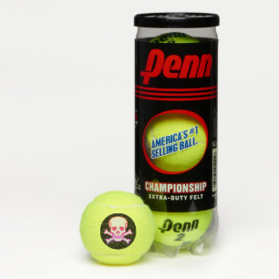 Neon Schedel zwarte Penn tennisballen