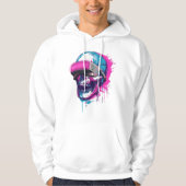Neon schedelzien hoodie (Voorkant)