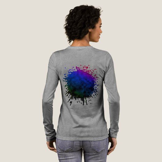 Neon Schemering Tri-Blend Shirt (Achterkant)