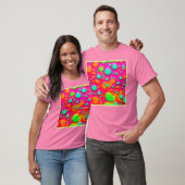 Neon schilderij Bubble Art T-shirt (Unisex)