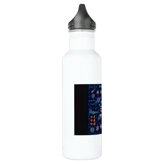 Neon Science Equations Water Bottle | Physics Math Waterfles (Links)