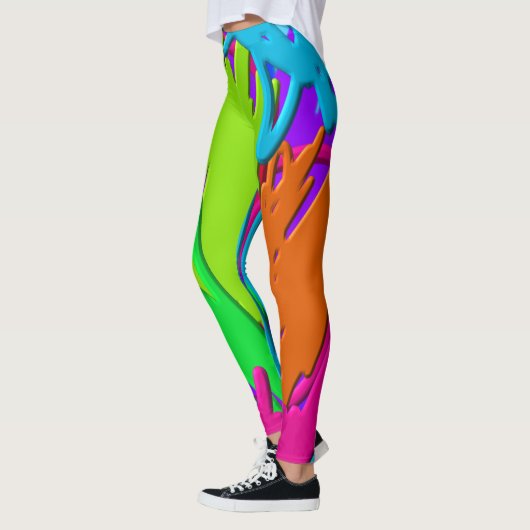 Neon Scribbles Leggings (Links)