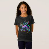 Neon Sea Dragon – Surreal Ocean Art T-shirt (Voorkant volledig)