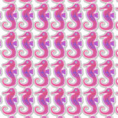Neon Seahorse (stickers) contour Sticker (Voorkant)
