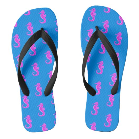 Neon Seahorse Teenslippers (Voetbed)
