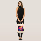 Neon Seaside Beacon 1 Tote Bag (Voorkant (model))