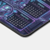 Neon Sentinel 2026 – Cyberpunk Android & Robo-Huis Bureaumat (Hoek)