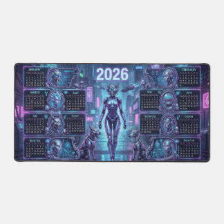 Neon Sentinel 2026 – Cyberpunk Android & Robo-Huis Bureaumat