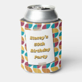 Neon Seventies 70's Retro 50th Birthday Photo Blikjeskoeler (Blikje Achterkant)